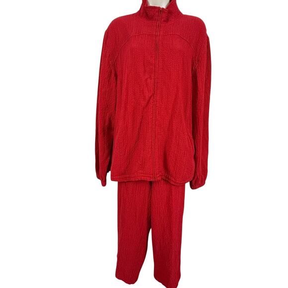 Orvis Womens 2 Pce Set Jacket & Pants Pull On Lightweight Sporty Long Sleeve XL - Picture 1 of 16